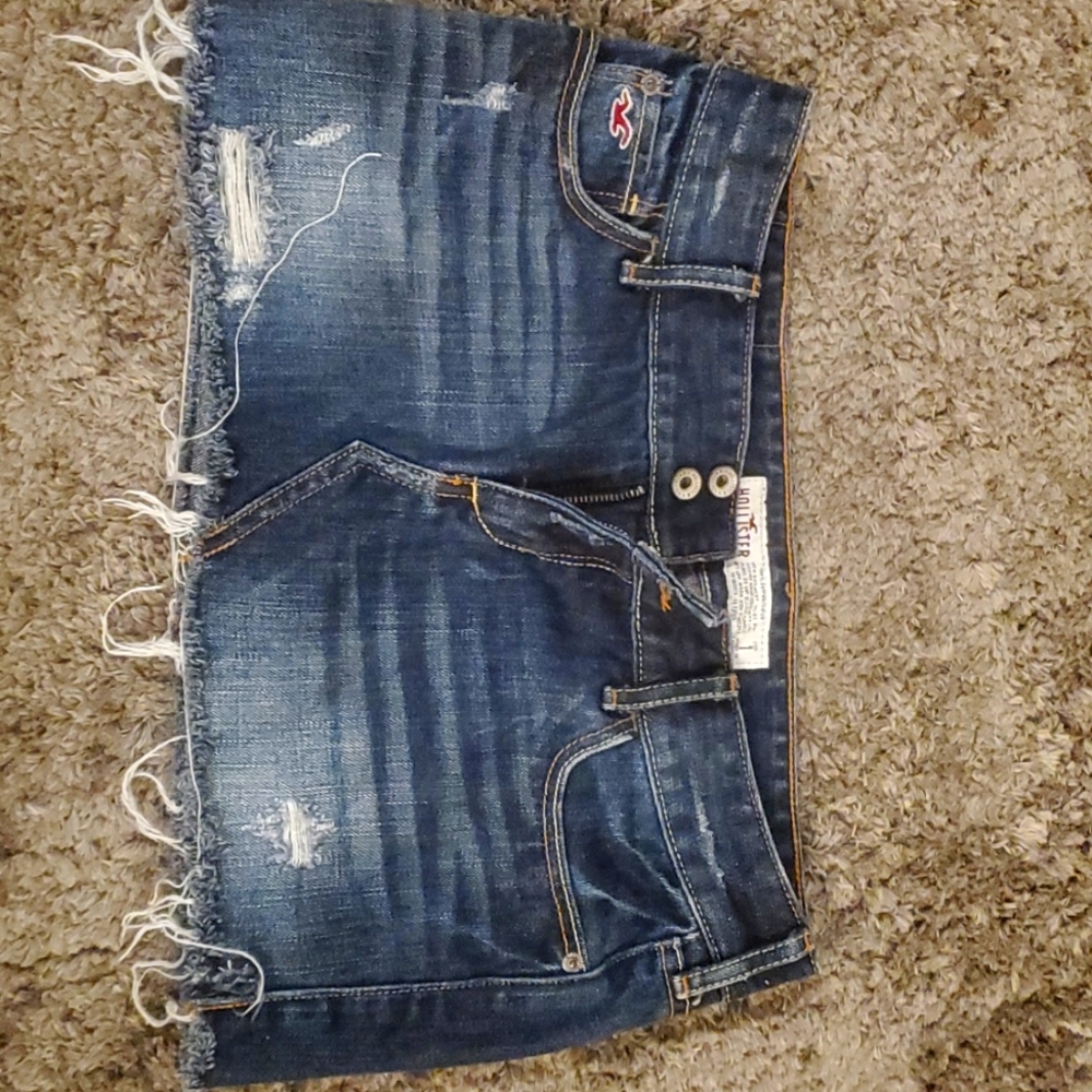 Jean mini skirt